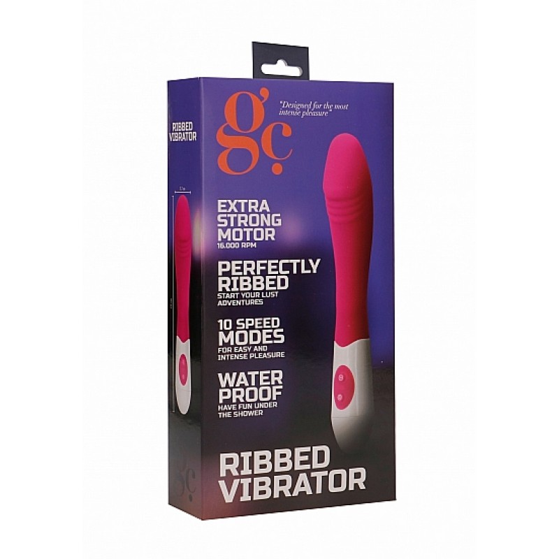 GC. Ribbed Vibrator - Pink